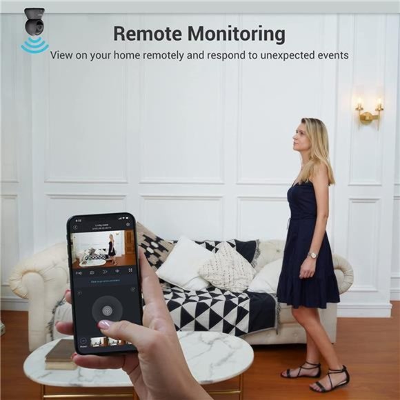 Security Camera, 2K Baby Cameras Pet Camera 360-degree for Home Security - Picture 6 of 6